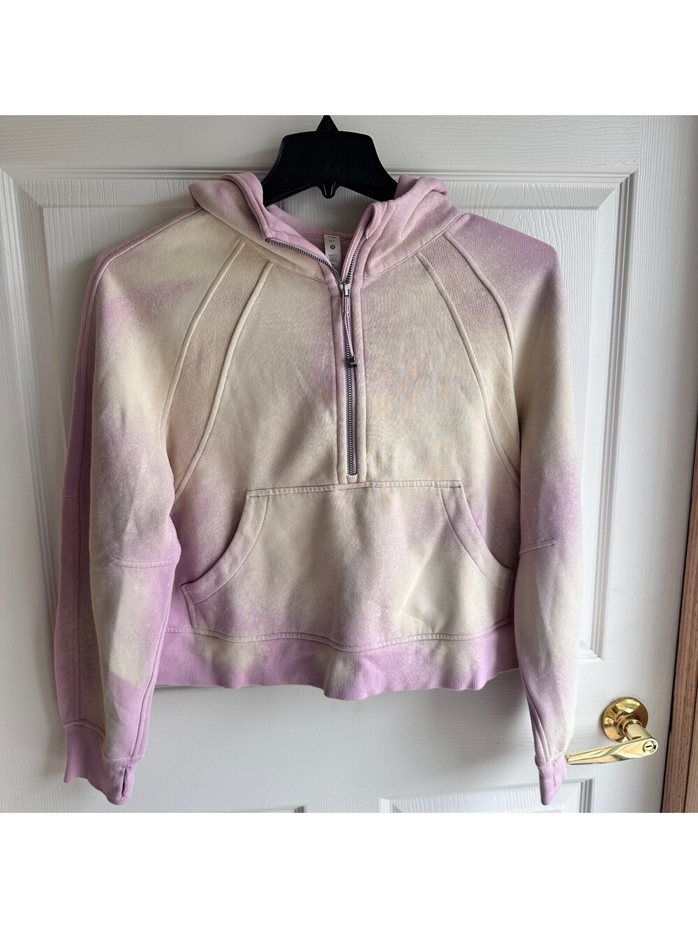 Lululemon Scuba RARE M/L Tie-Dye Half-Zip Hoodie Sweatshirt